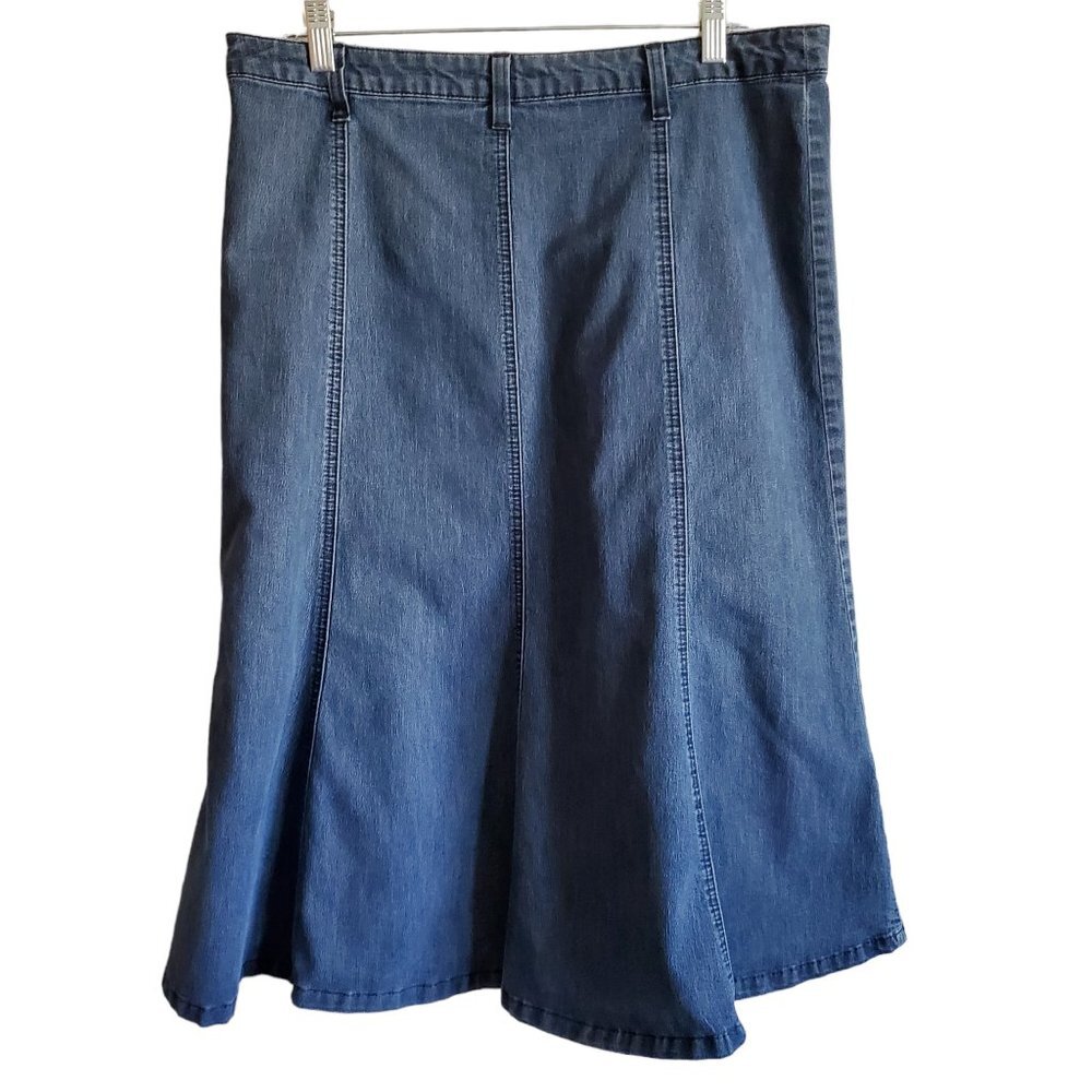 Riders by Lee A Line Denim Skirt Knee‎ Length 14P